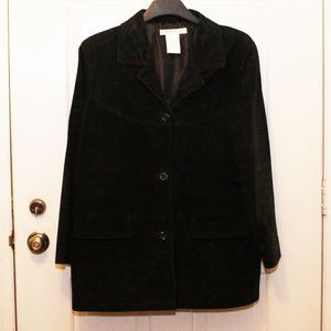 Jessica Holbrook 1X Black suede blazer